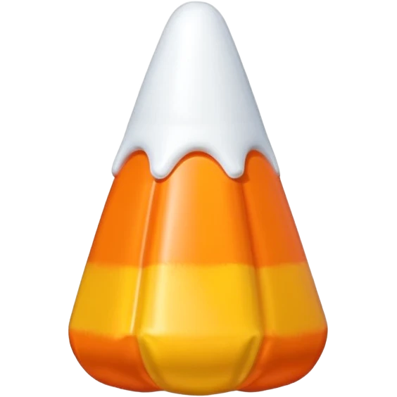   jeff koons style inflatable orange candy corn  emoji