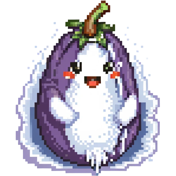 eggplant squirting white water emoji