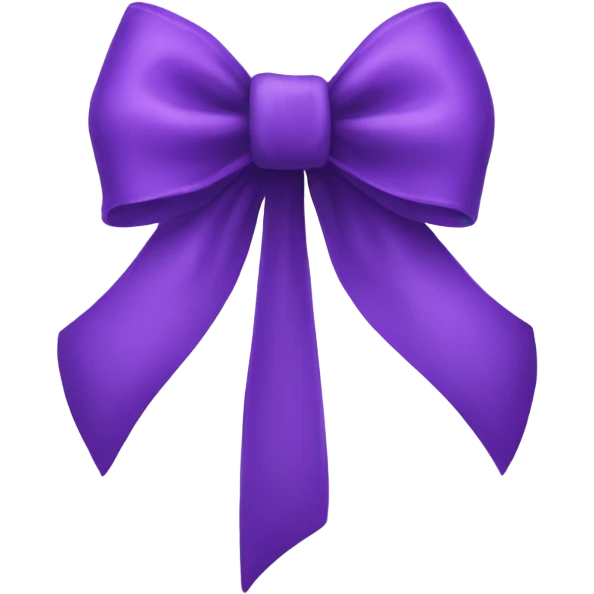 Purple bow emoji