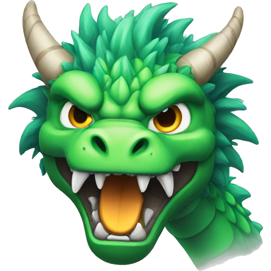 angry fluffy dragon emoji