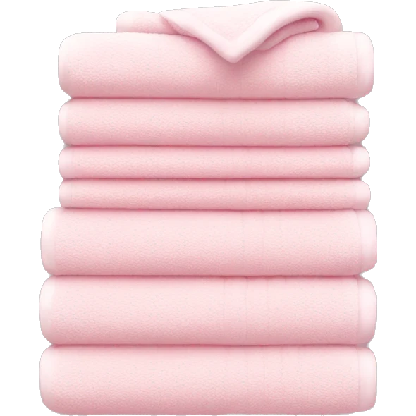 Light pink stacked towels emoji