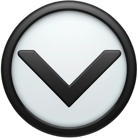 A check mark that's black with a white circle around it and it's small emoji