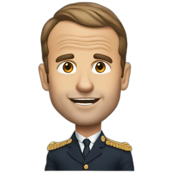 Macron qui fait caca emoji