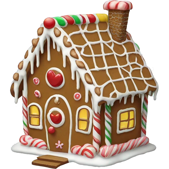 gingerbread house emoji