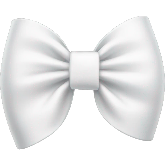 white bow emoji