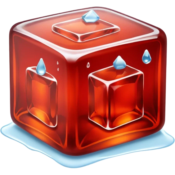 negroni without fruit in the glas but one big icecube emoji