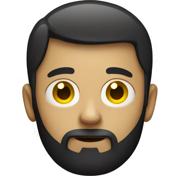 A black and red rectangle with a medium sized yellow circle in the middle emoji