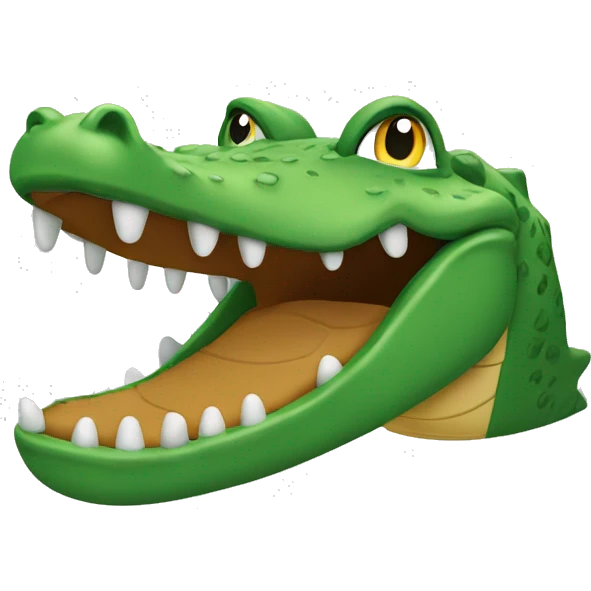 Croc with jibits emoji