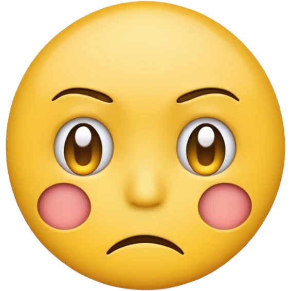 Sad, confused, emoji face not human emoji