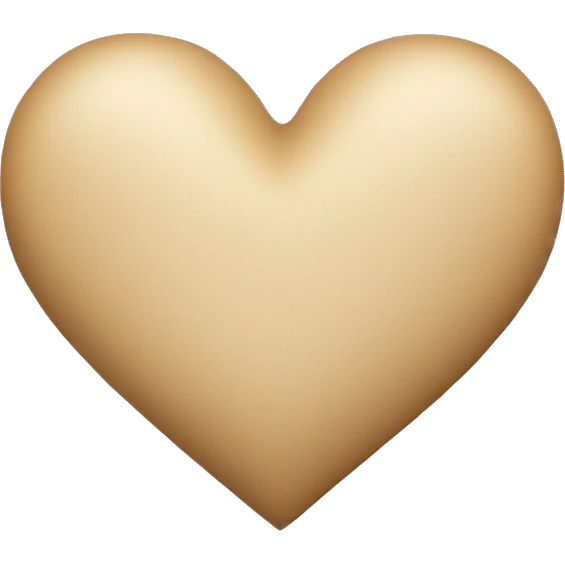 Beige heart  emoji