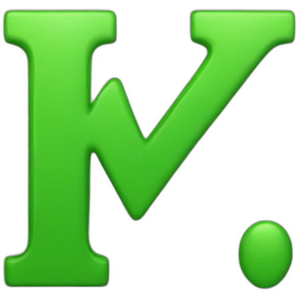 I LETTER green emoji
