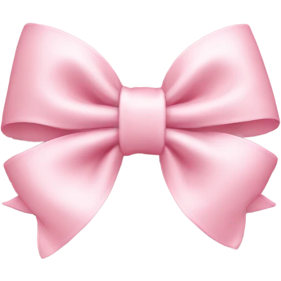 light pink bow on light pink bow relist emoji