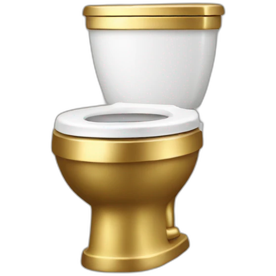 Gold toilet emoji
