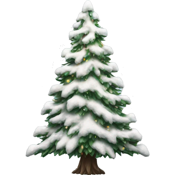 snowy aesthetic christmas tree emoji