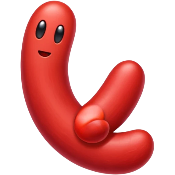 Un pene rojo emoji