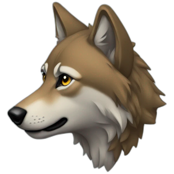 raised wolf pawns emoji