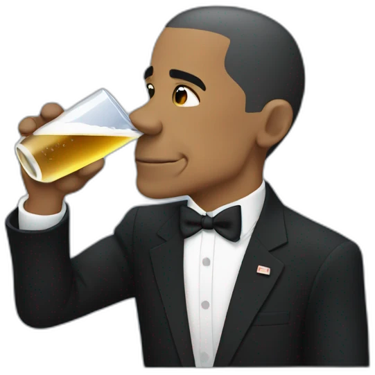 obama drinking emoji