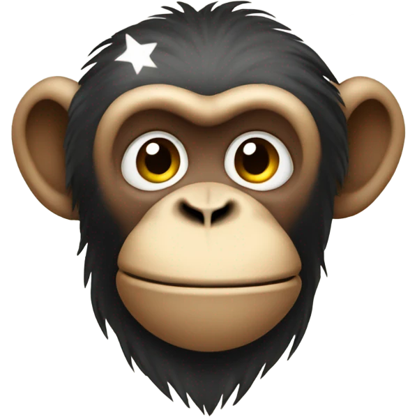 Monkey with stars  emoji