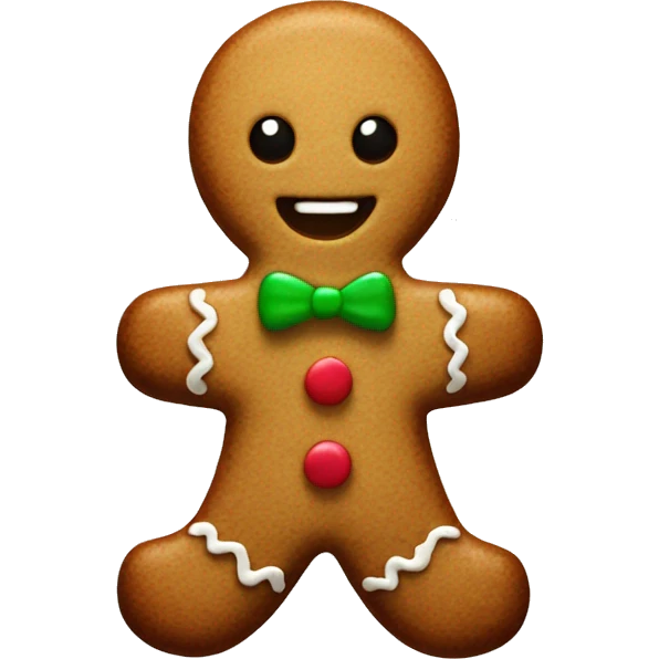 gingerbread man  emoji