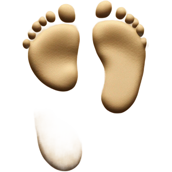 Baby footsteps emoji
