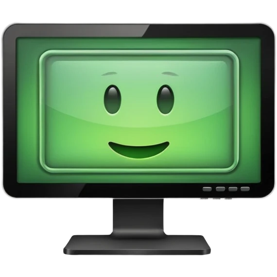 green pc monitor emoji