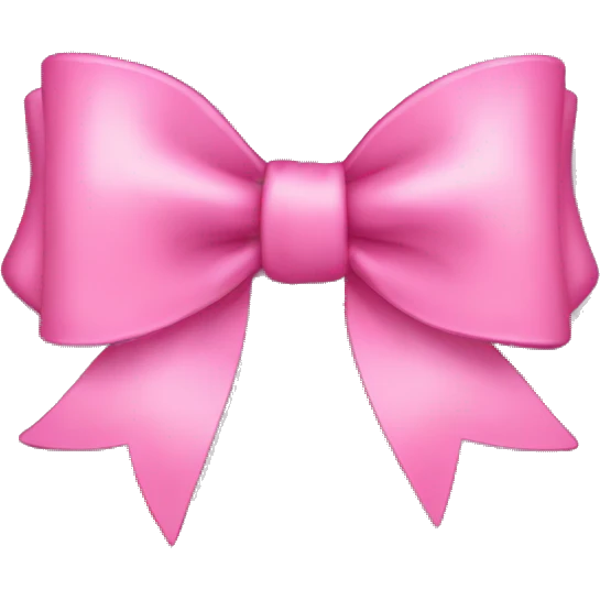 pink bow emoji