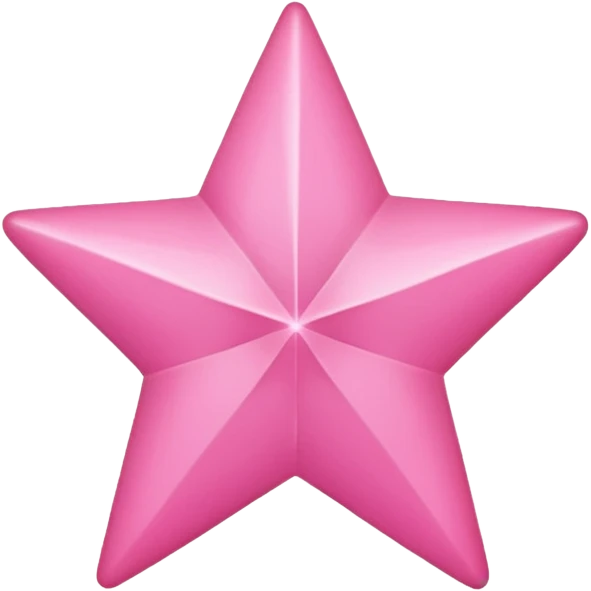 Pink star (simple without lines in it) emoji
