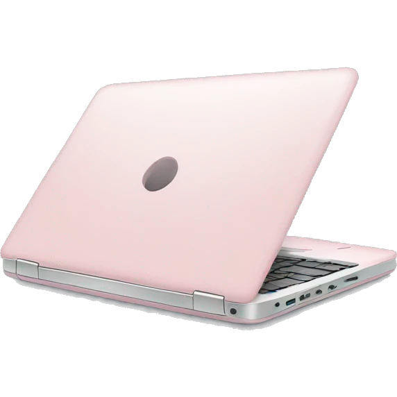 Light pink laptop emoji