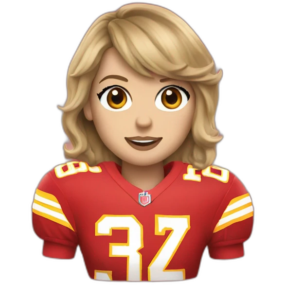 Taylor swift chiefs football emoji