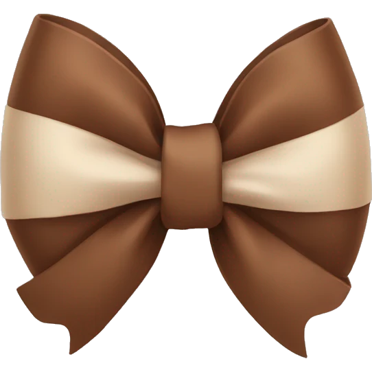 Brown bow emoji