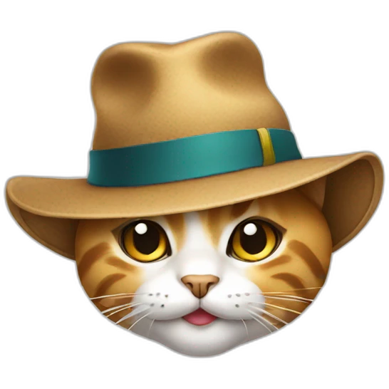 cat with a hat emoji