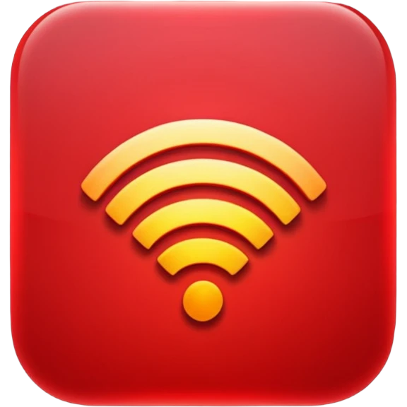 Wifi red emoji