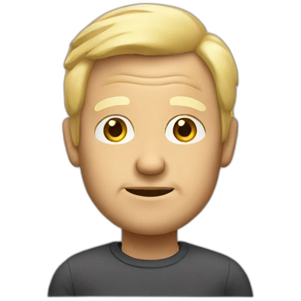 Old man with blond hair emoji