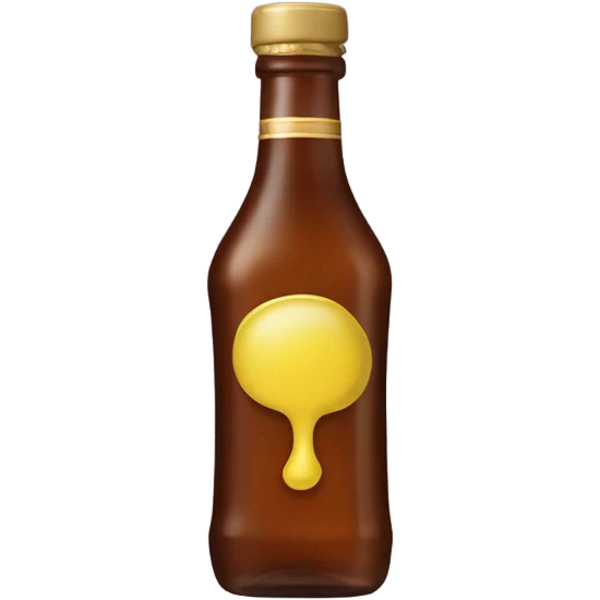 Bottle of rumple minze alcohol emoji