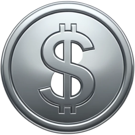 $ dollar metal symbol emoji