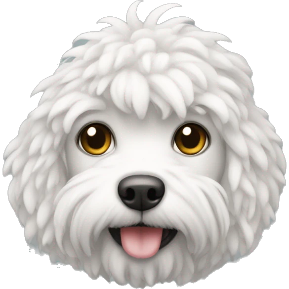 White poodl emoji