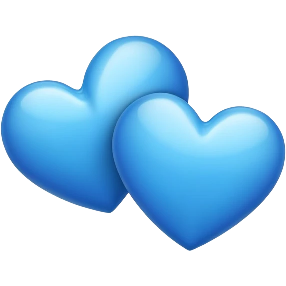 blue two hearts emoji