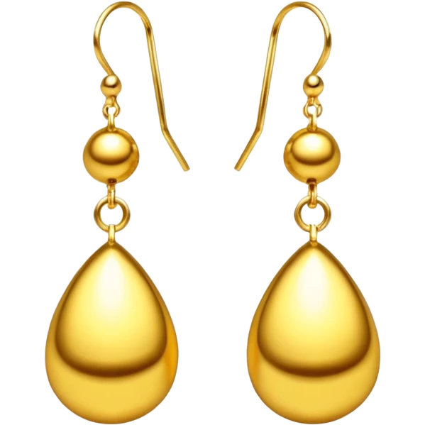 create a golden earrings emoji  the most attractive any one or all of them ill choose it should be fully golden emoji