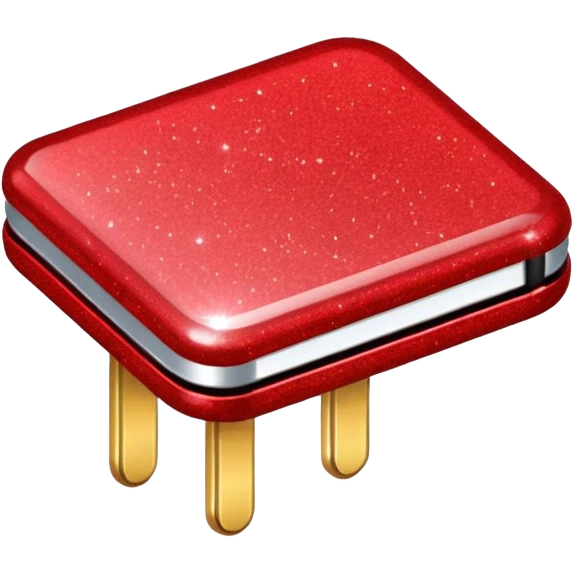 glitter red office pin emoji