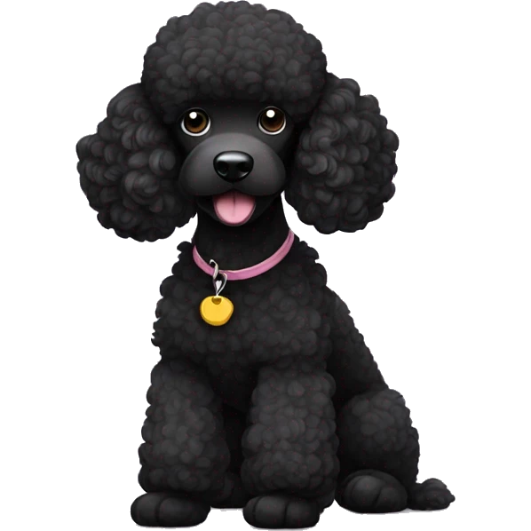 Black poodle emoji