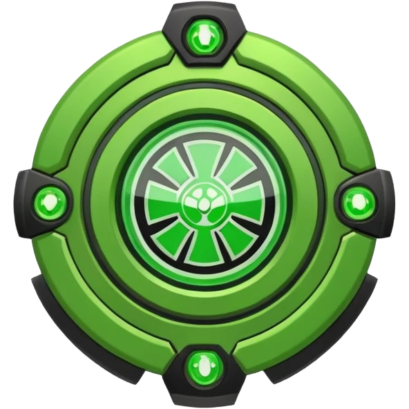 “Make a flat classic Ben 10 Omnitrix.” emoji