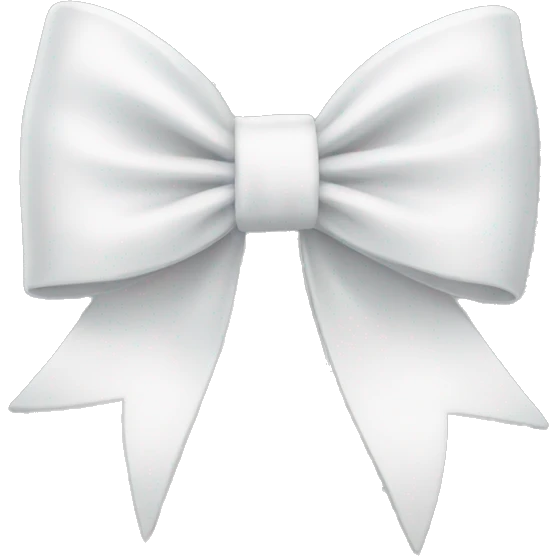 white bow emoji