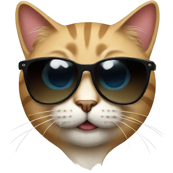 Cat with sunglasses emoji