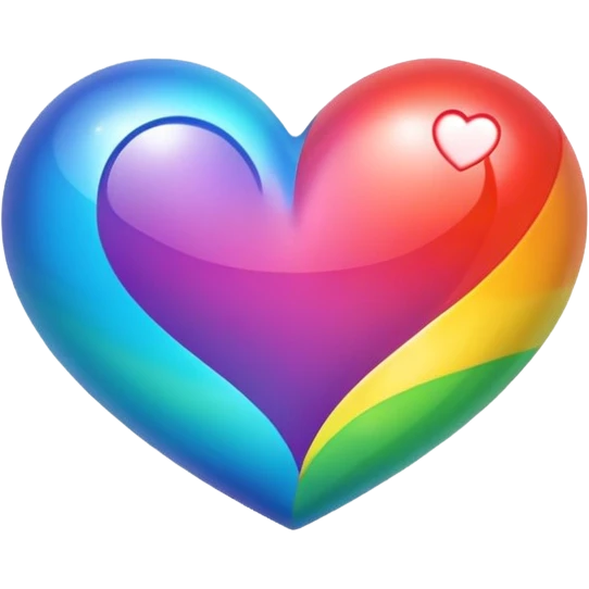 Rainbow heart emoji