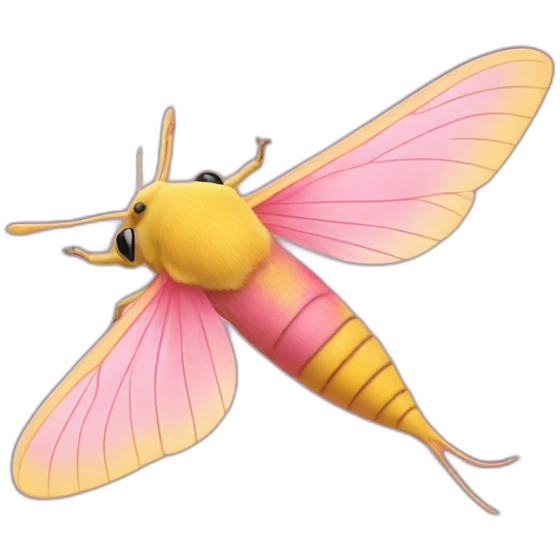 rosy maple moth emoji