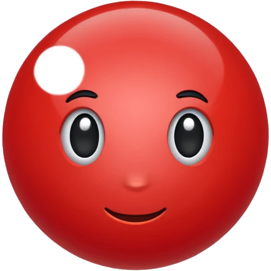 red plastic ball emoji