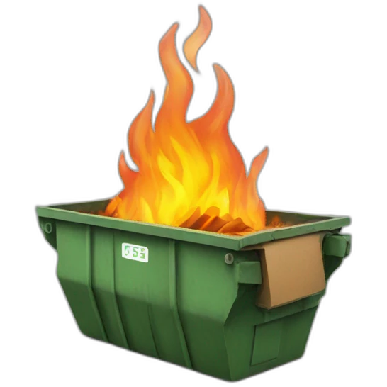 dumpster-fire emoji