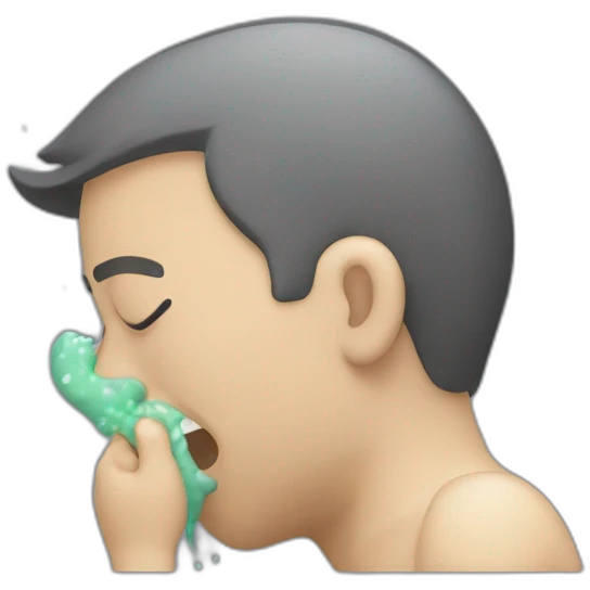 vomiting-side-view emoji