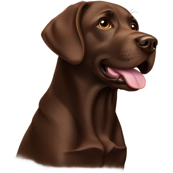 chocolate labrador  emoji