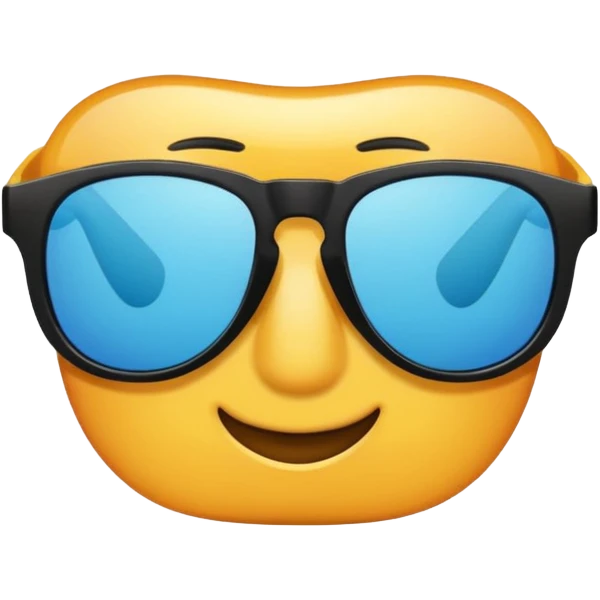 Sunglasses with the number 67 on them emoji